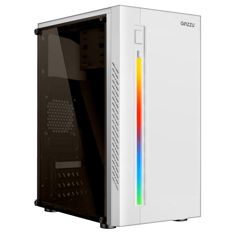 Повреждение упаковки Ginzzu D390 2*USB 2.0,AU White Window арт. D390_DP