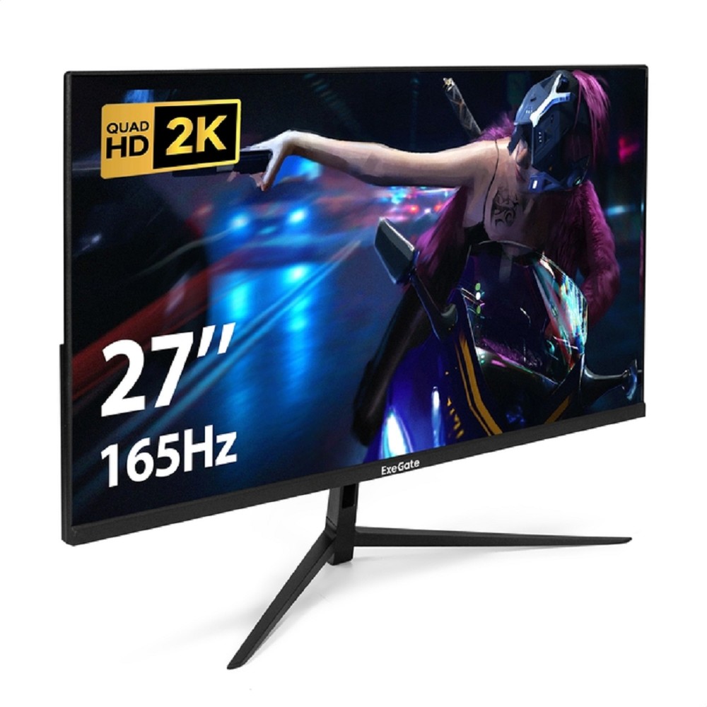 Повреждение упаковки LCD ExeGate 27" EG2700A Combat {IPS 2560x1440 165Hz 1ms 16:9 300cd 1000:1 178/178 HDMI DisplayPort VESA} [EX297305RUS]