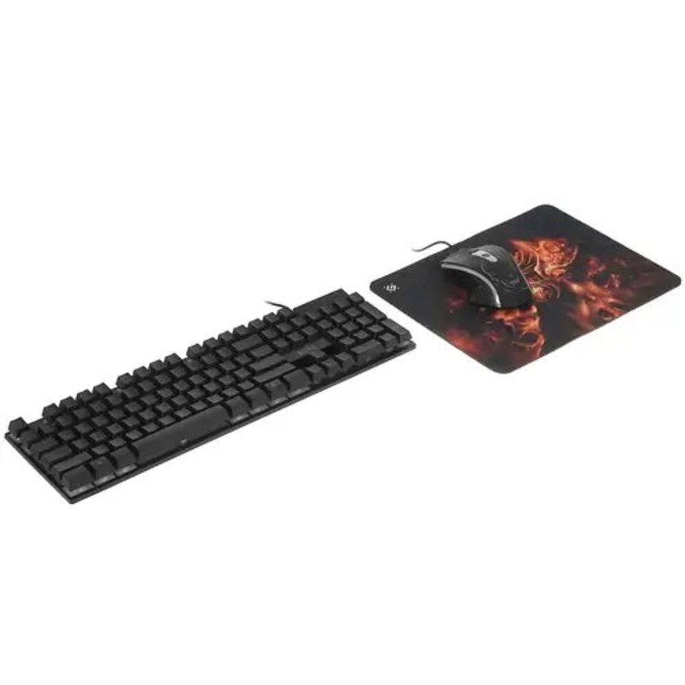 Повреждение упаковки Defender Игровой набор Aura MKP-117 RU,Light [52117] {мышь+клавиатура+ковер} арт. 52117_DP