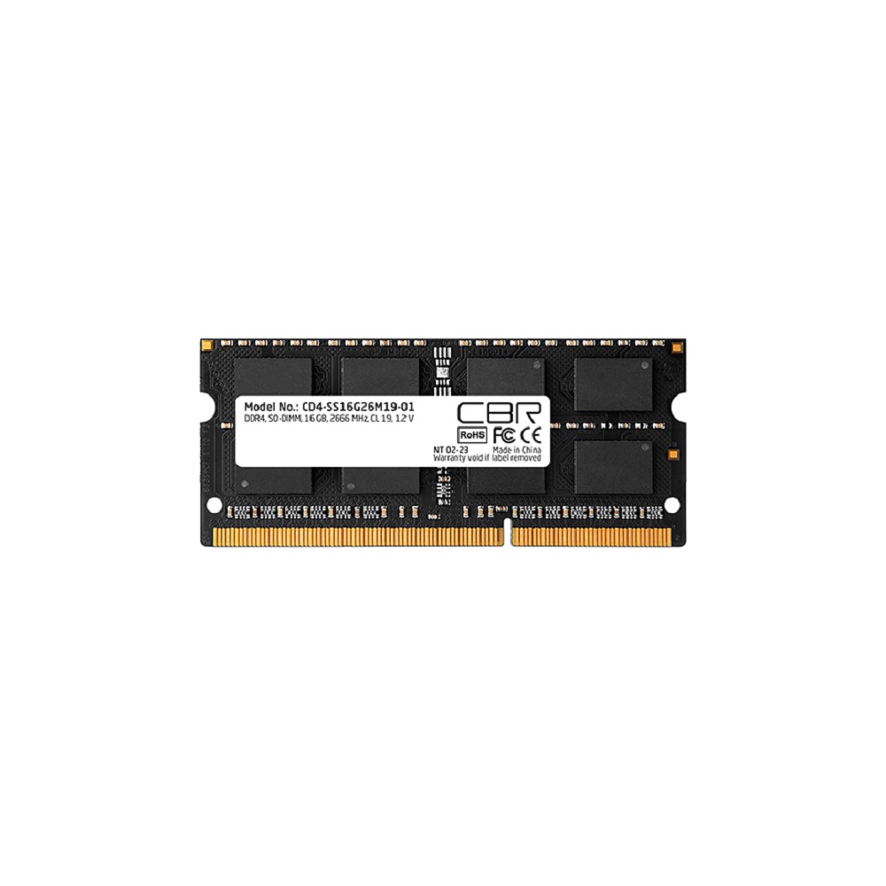 Повреждение упаковки CBR DDR4 SODIMM 16GB CD4-SS16G26M19-01 PC4-21300, 2666MHz, CL19, 1.2V арт. CD4-SS16G26M19-01_DP