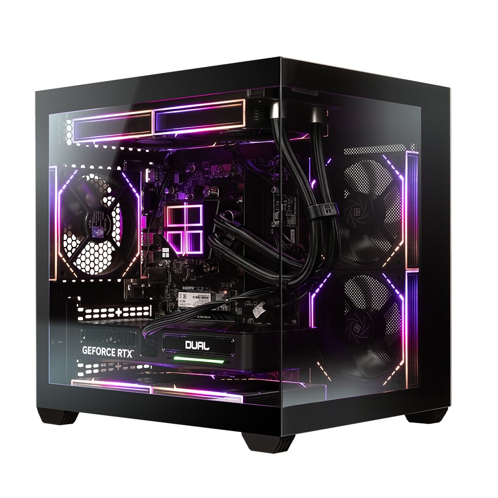 Компьютер CBR X Vertex [CX0R5N-G5W03] Black AMD Ryzen 5 7500F / Asus PRIME B650M-R / 16GB DDR5 5200MHz / RTX5060 8GB / SSD 960GB / Win 11 Pro CBR PC