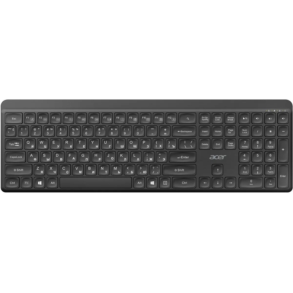 Повреждение упаковки Acer OCC502 [ZL.ACC11.00J] Комплект (клавиатура + мышь} клав:черный мышь:черный USB беспроводная Multimedia арт. ZL.ACC11.00J_DP
