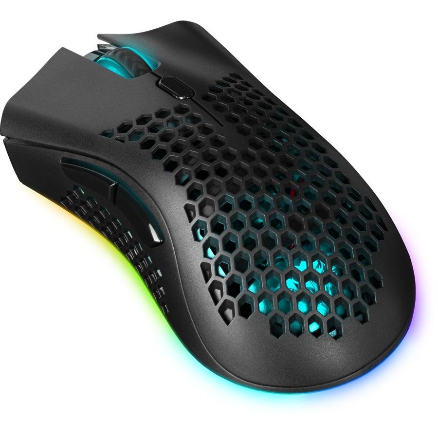 Повреждение упаковки Defender Беспроводная игровая мышь Warlock GM-709L RGB,8кнопок,2400dpi арт. 52709_DP