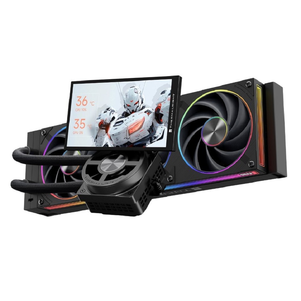 Thermalright Система водяного охлаждения Thermalright Dynamic Vision Pro 360 ARGB Black / 3x120mm ARGB PWM Fans / TRDVP360AB