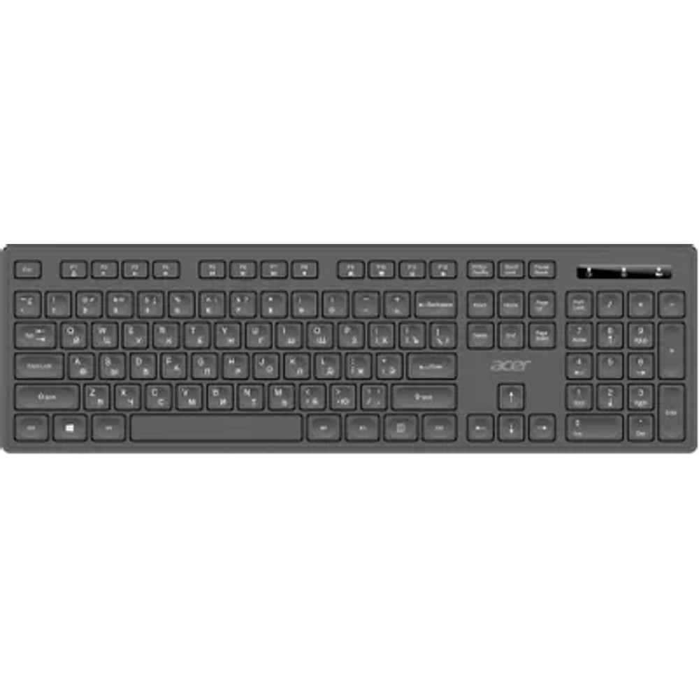 Повреждение упаковки Acer OCC503 [ZL.ACC11.00K] Комплект (клавиатура + мышь} клав:черный мышь:черный USB беспроводная slim Multimedia (ZL.ACC11.00K арт. ZL.ACC11.00K_DP