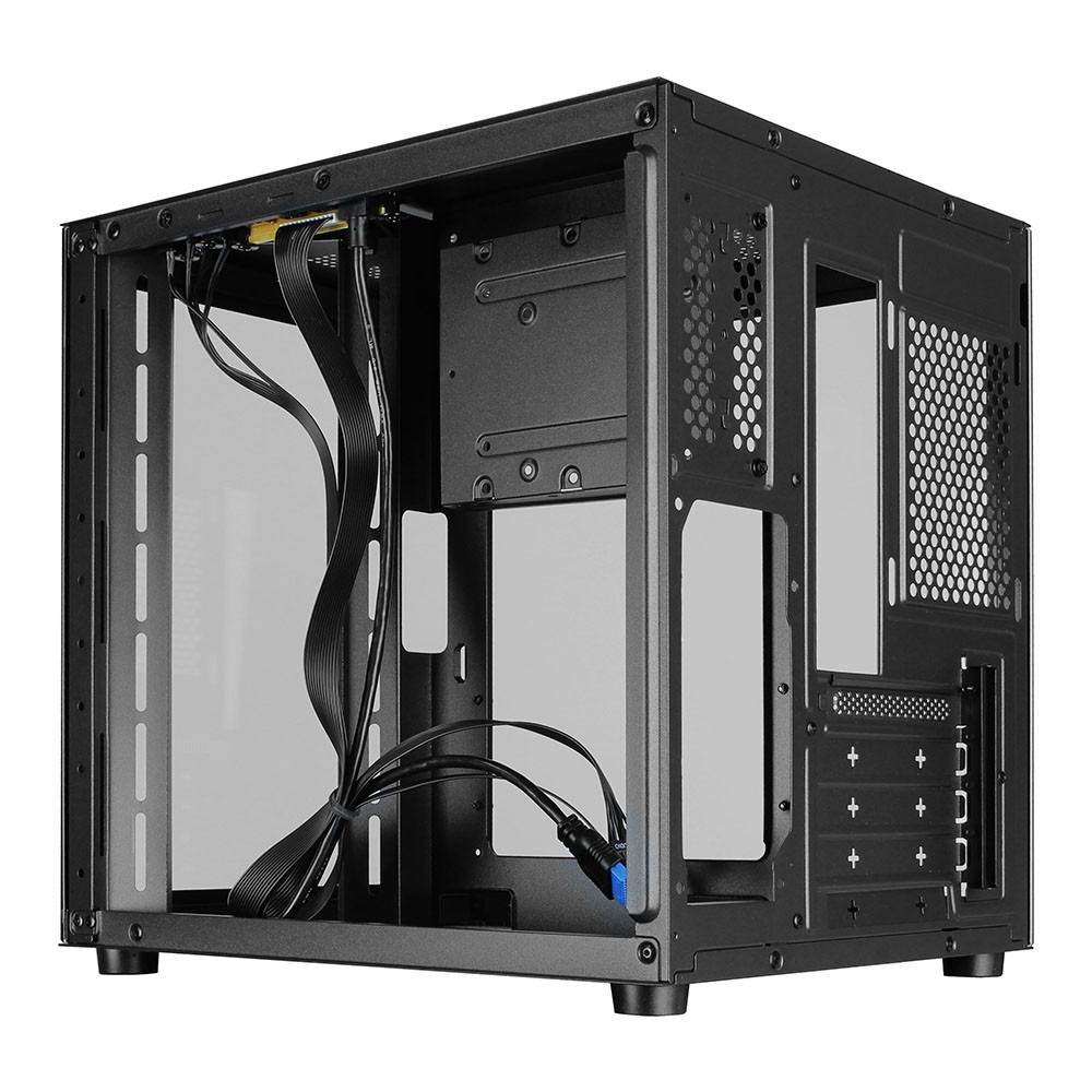 Повреждение упаковки Ginzzu V100 закаленное стекло 1*USB 3.0,1*USB 2.0, AU mATX арт. V100_DP