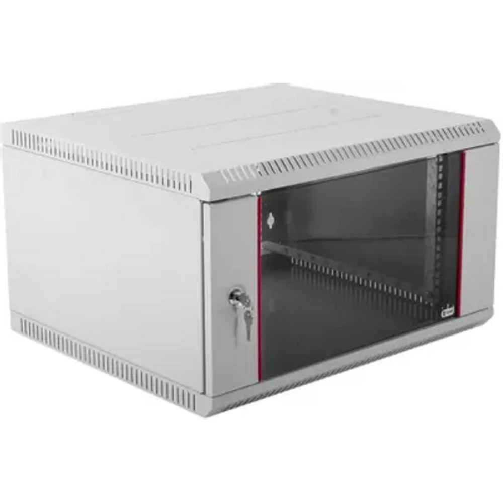 ЦМО Шкаф телекоммуникационный настенный разборный ЭКОНОМ 6U (600х350) дверь стекло арт. ШРН-Э-6.350