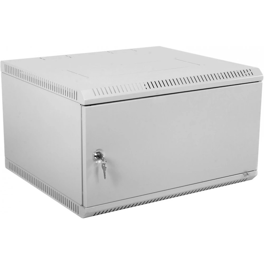Шкаф коммутационный ЦМО ШРН-Эконом (ШРН-Э-6.650.1) настенный 6U 600x650мм пер.дв.металл 65кг серый 600мм 16.2кг 180град. 342мм IP20 металл