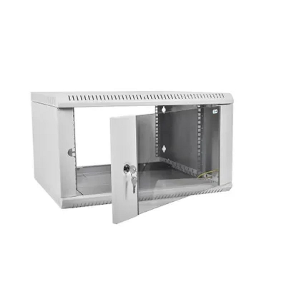 Шкаф коммутационный ЦМО ШРН-ЭКОНОМ (ШРН-Э-15.350) настенный 15U 600x350мм пер.дв.стекл задн.дв.стал.лист 85кг серый 300мм 746мм