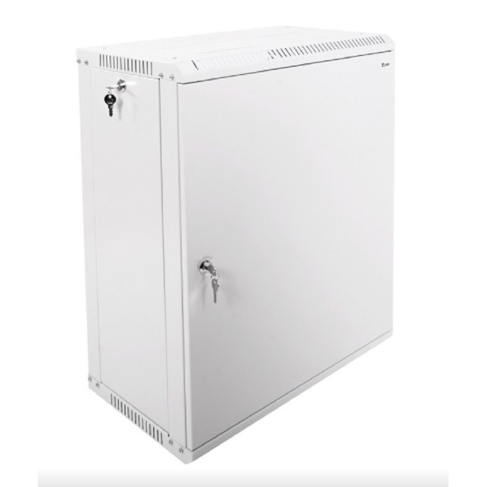 Шкаф коммутационный ЦМО ШРН-Эконом (ШРН-Э-15.350.1) настенный 15U 600x350мм пер.дв.металл 85кг серый 300мм 18.09кг 180град. 742мм сталь