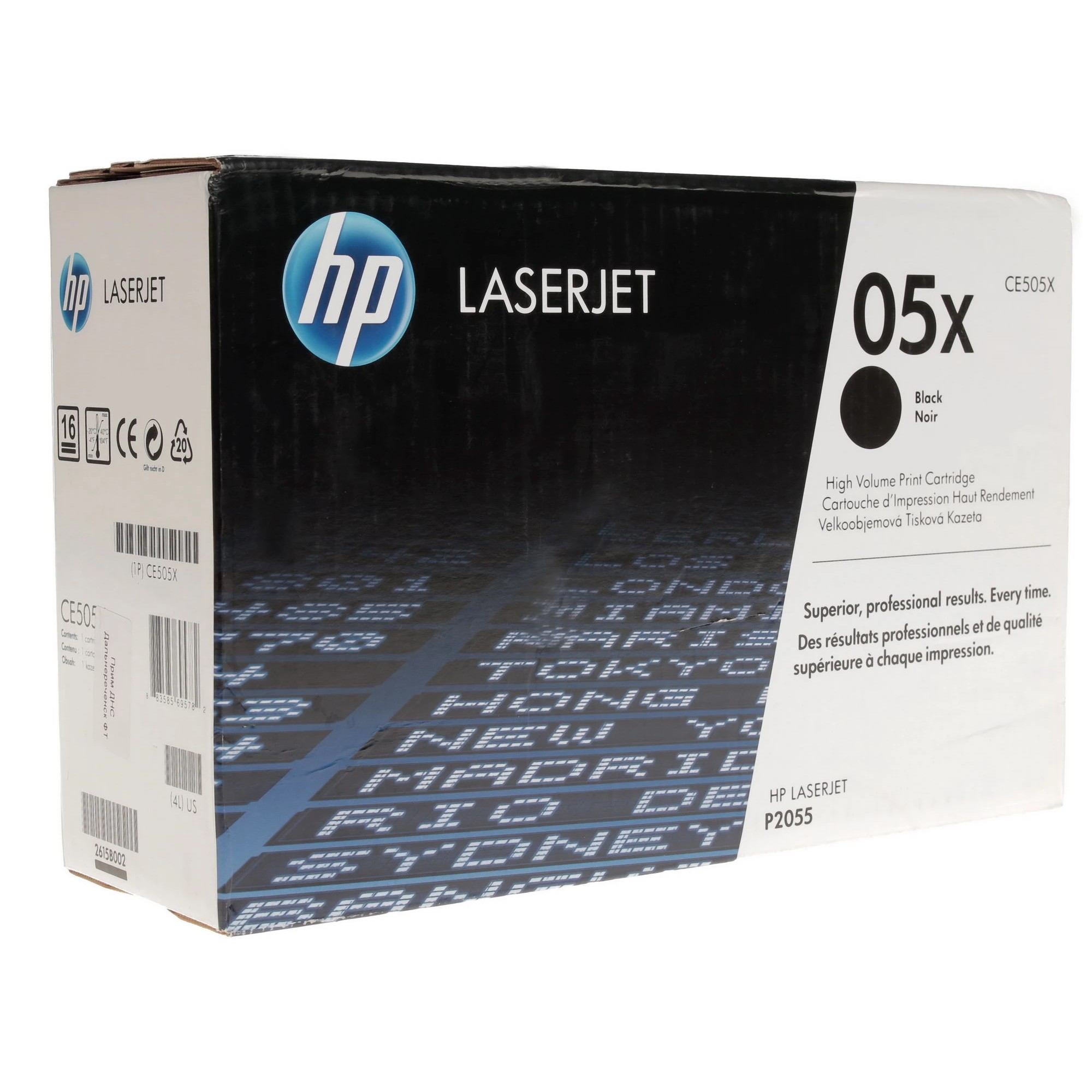 HP CE505X Картридж ,Black{LJ P2055, Black, (6500стр.)}