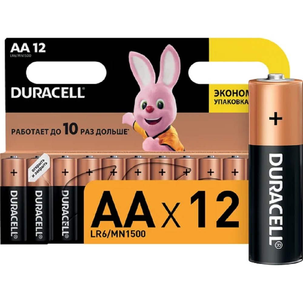 DURACELL LR6-12BL BASIC (12 шт. в уп-ке) арт. C0037388