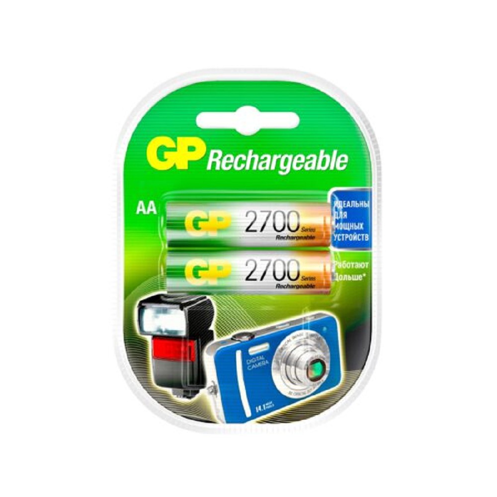 GP ReEnergy 270AAHC AA, емкость 2650 мАч (270AAHCRGY-2CRCB2) (2 шт. в уп-ке) 2PL2 аккумулятор арт. 4891199077746