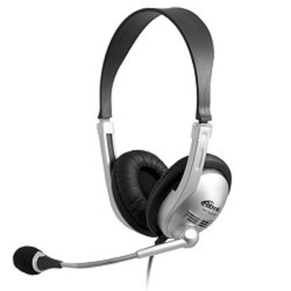 RITMIX RH-533USB Silver {Гарнитура. 40 мм, 20-20000 Гц, 32 Ом, 105 дБ, конденсаторный всенаправленный микрофон, 2,2 кОм, 58 дБ ± 3 дБ, пластик}