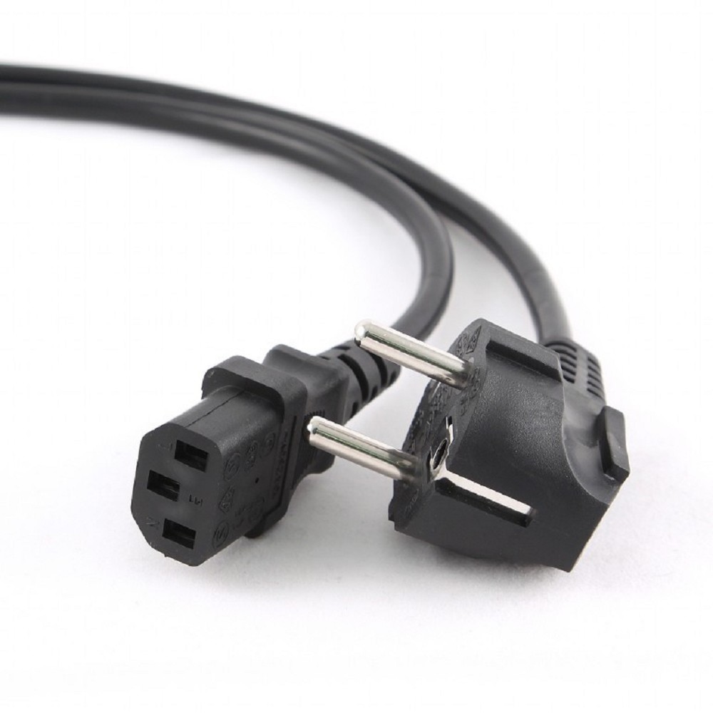 Кабель питания Cablexpert Schuko- C13, VDE, 3х0.75мм2, 10А, с заземлением, 3м, черный, пакет [PC-186-VDE-3M] Gembird