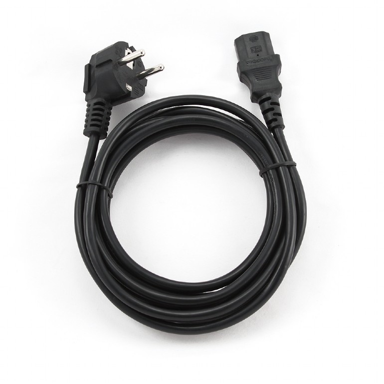 Кабель питания Cablexpert Schuko-C13, VDE, 3х0.75мм2, 10А, с заземлением, 5м, черный, пакет [PC-186-VDE-5M] Gembird