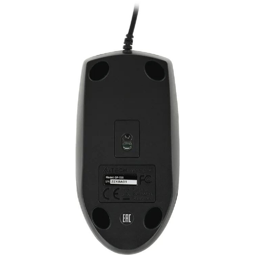 Мышь A4Tech OP-720 проводная оптическая арт. OP-720 USB (BLACK)