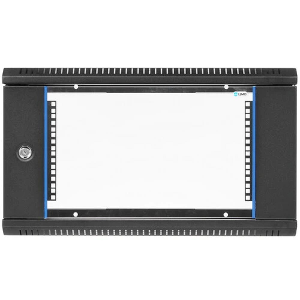 ЦМО Шкаф телекоммуникационный настенный разборный ЭКОНОМ 6U (600х350) дверь стекло, цвет черный арт. ШРН-Э-6.350-9005