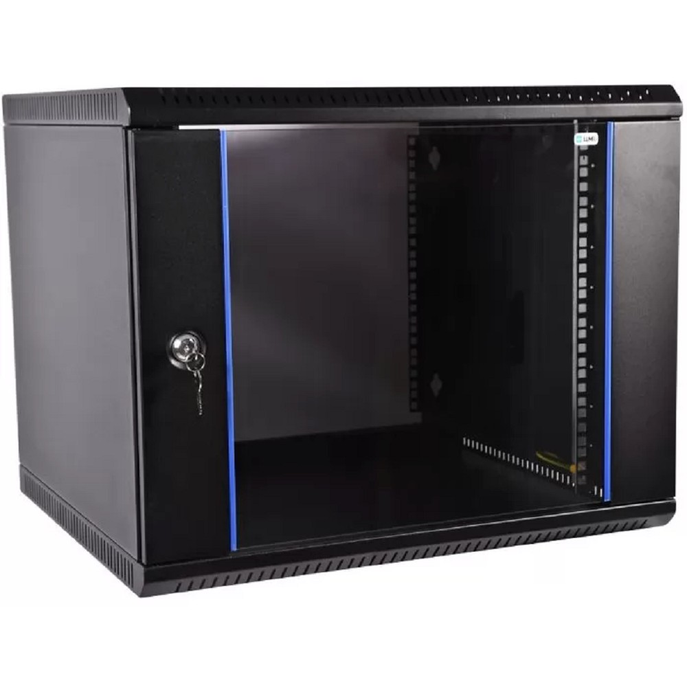 Шкаф коммутационный ЦМО ШРН-ЭКОНОМ (ШРН-Э-12.350-9005) настенный 12U 600x350мм пер.дв.стекл 85кг черный 300мм