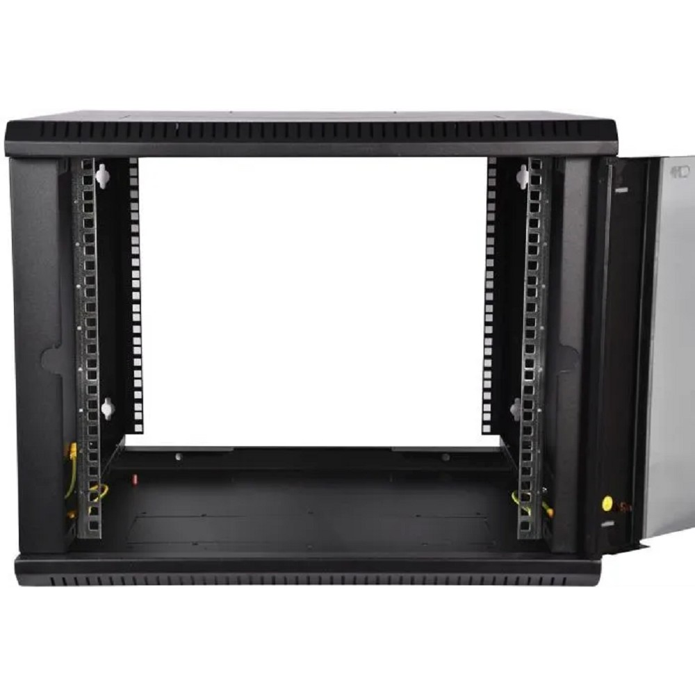 ЦМО Шкаф телекоммуникационный настенный разборный ЭКОНОМ 18U (600х650) дверь стекло, цвет черный арт. ШРН-Э-18.650-9005