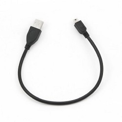 Gembird CCP-USB2-AM5P-1 USB 2.0 кабель PRO для соед. 0,3м AM/miniBM позол.конт., черный