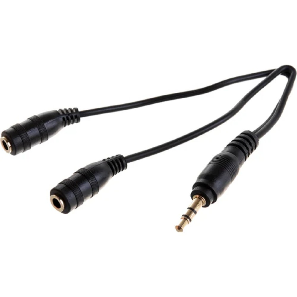 Аудио-переходник DEFENDER jack 3.5mm разветвитель на два разъема jack 3.5mm [63001]