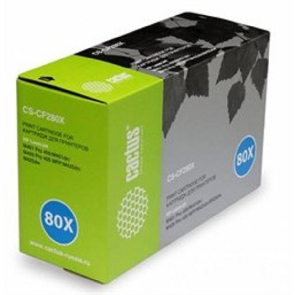 Cactus CS-CF280XS CF280X черный (6900стр.) для HP LJ Pro 400/M401/M425