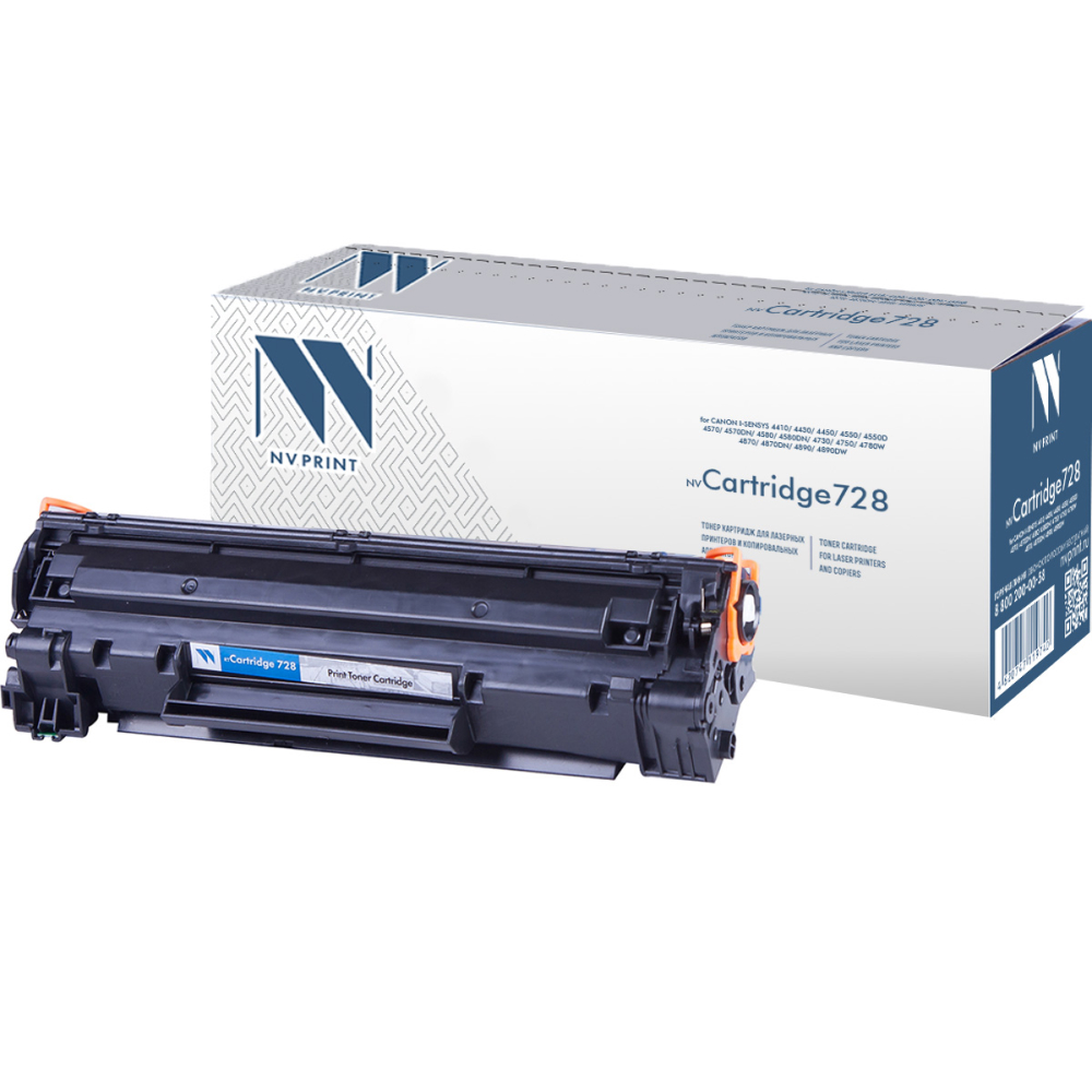 NVPrint Cartridge 728 Картридж для Canon i-SENSYS MF4410/MF4430/MF4450/MF4550d/MF4570dn/MF4580d, 2100 к. NV Print арт. NV-728
