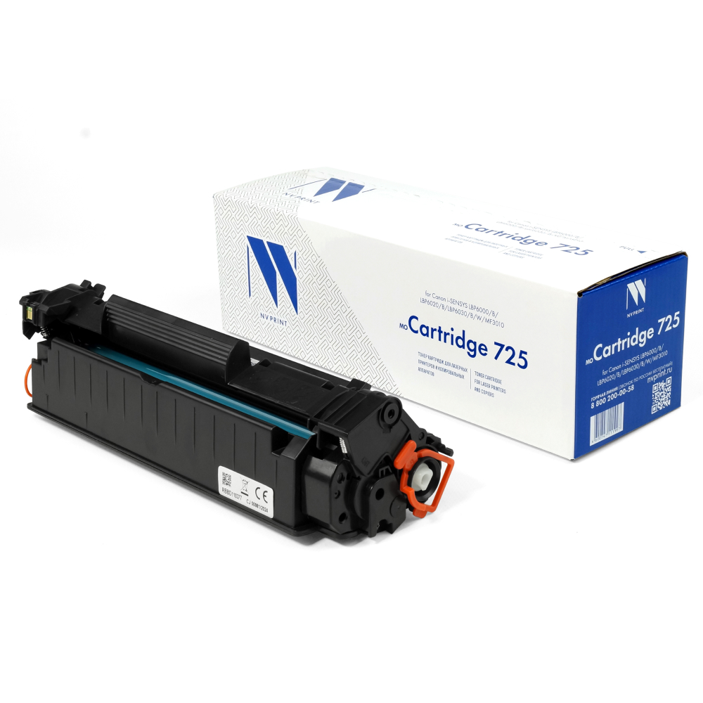 NVPrint Cartridge 725 Картридж для Canon 6000/ 6000B/ 6020/ 6020B/ 6030 / 6030B/ 6030w/ MF 3010 (1600 стр.)