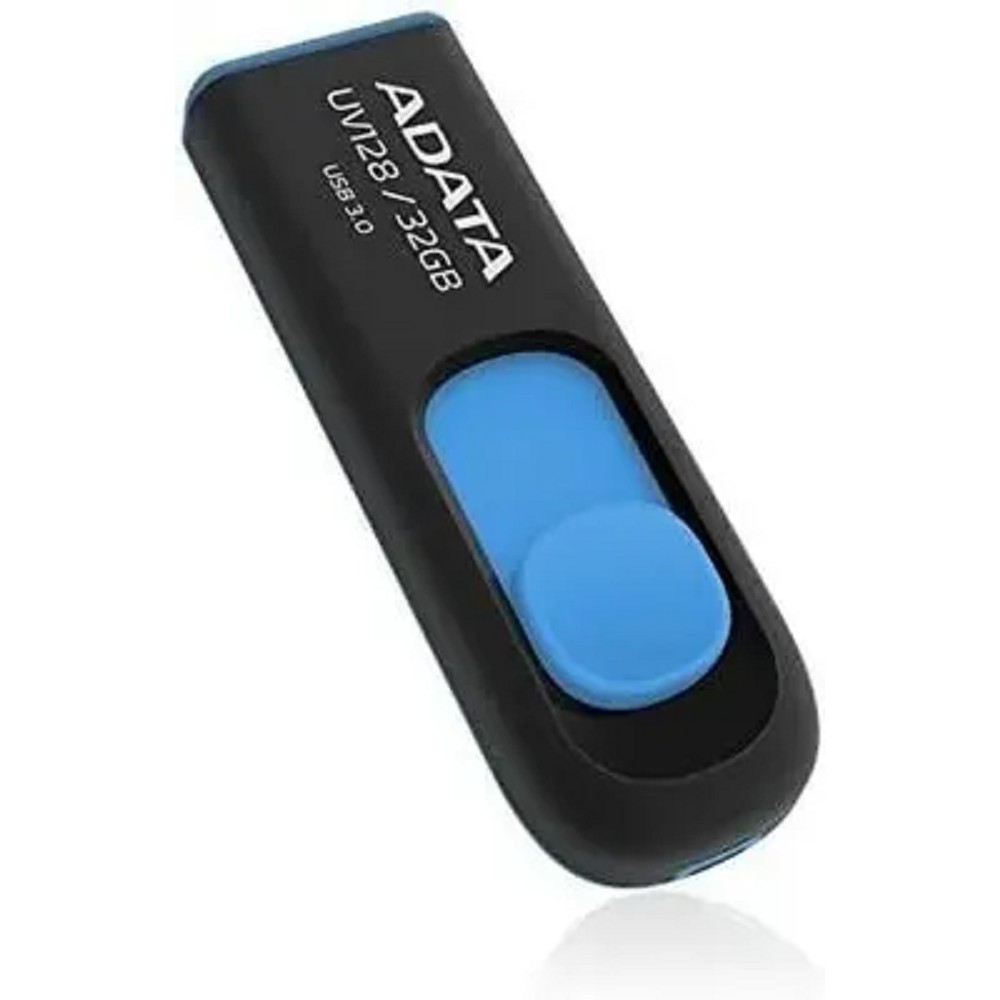 Флеш Диск A-Data 32Gb DashDrive UV128 AUV128-32G-RBE USB3.0 черный/синий