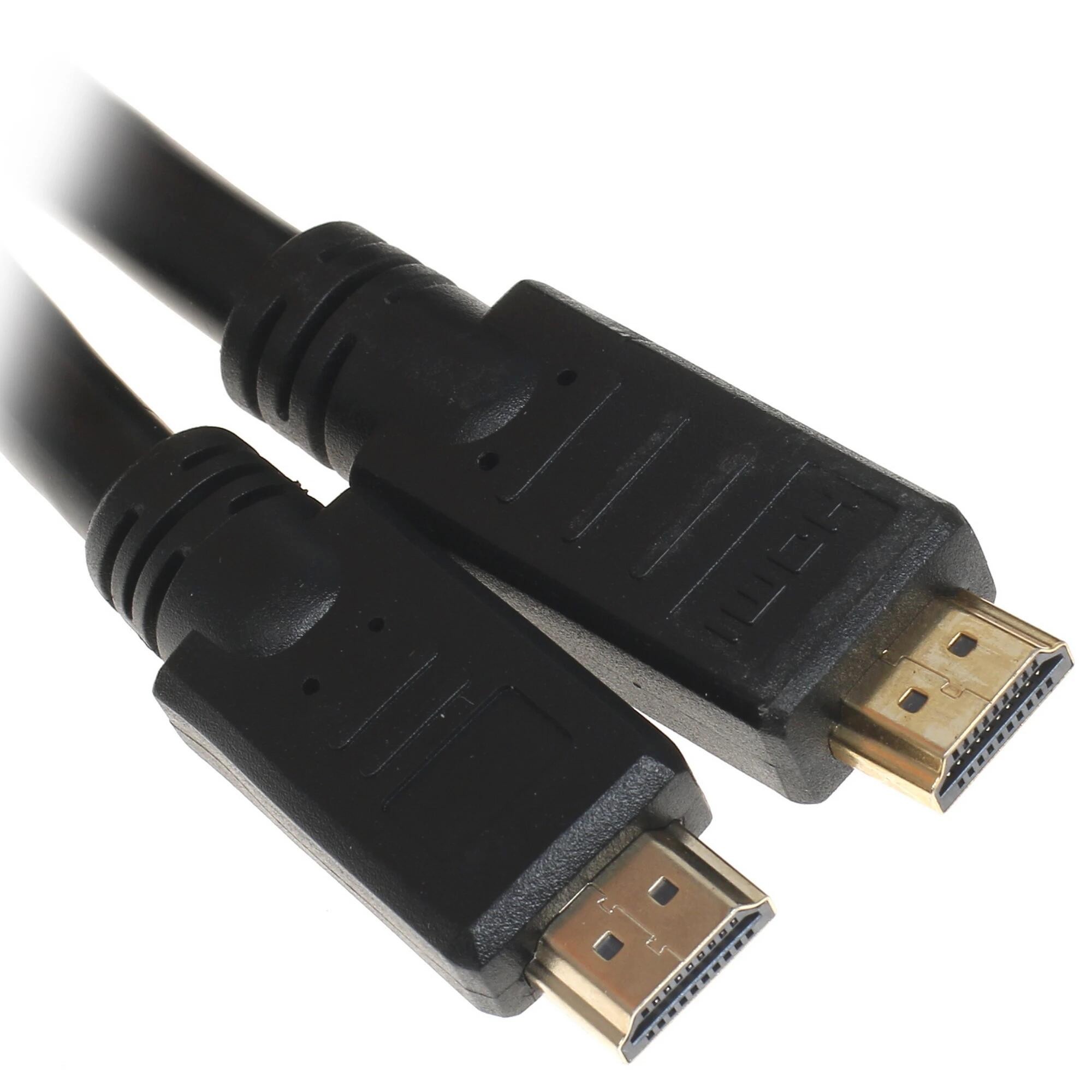 Кабель HDMI Cablexpert 19M/19M, v2.0, медь, позол.контакты, экран, усилитель, 30м, черный, пакет [CC-HDMI4-30M ] Gembird
