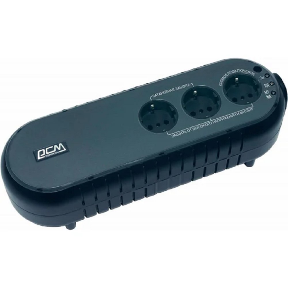 Powercom Back-UPS WOW, OffLine, 850VA/425W, Tower, 4xSchuko outlets(1 Surge & 3 batt), USB (78234) арт. WOW-850U
