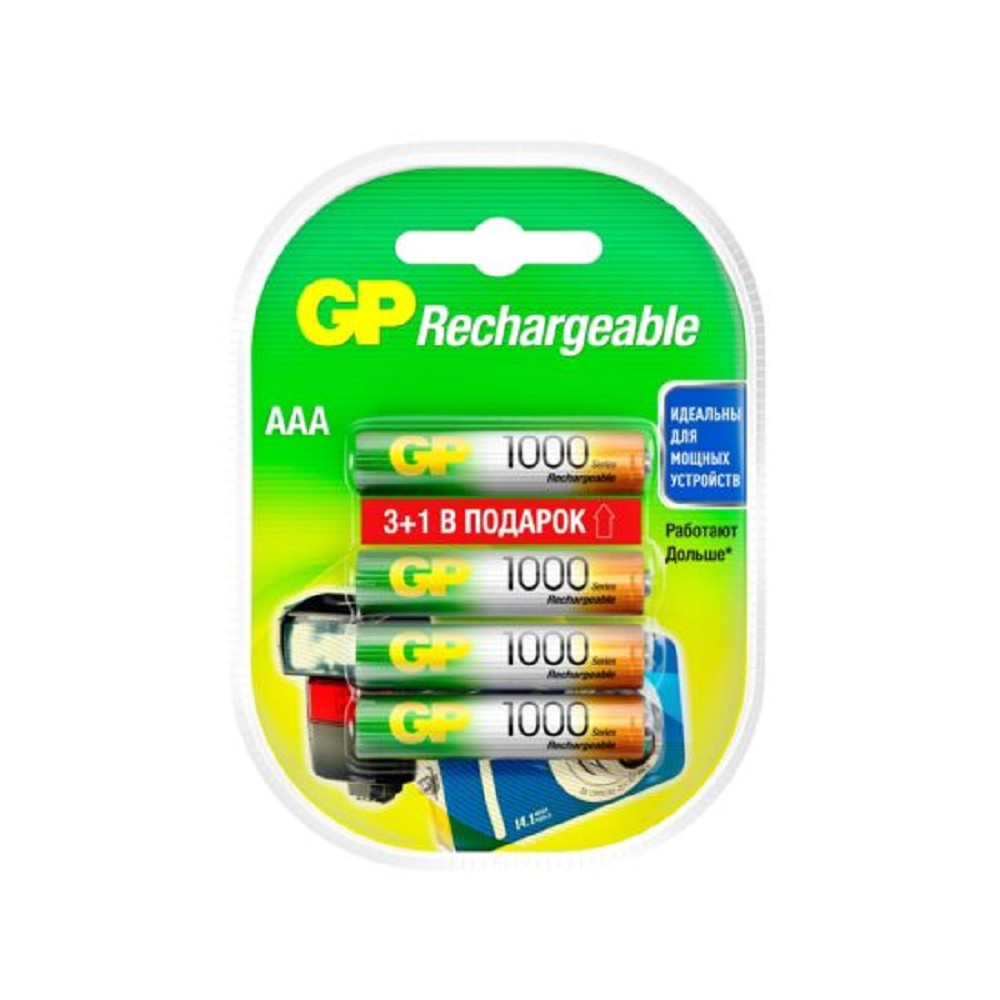 GP ReEnergy 100AAAHC AAA, емкость 1000 мАч(100AAAHC3/1RGY-2CRCB4)(4891199201479) арт. 4891199134708
