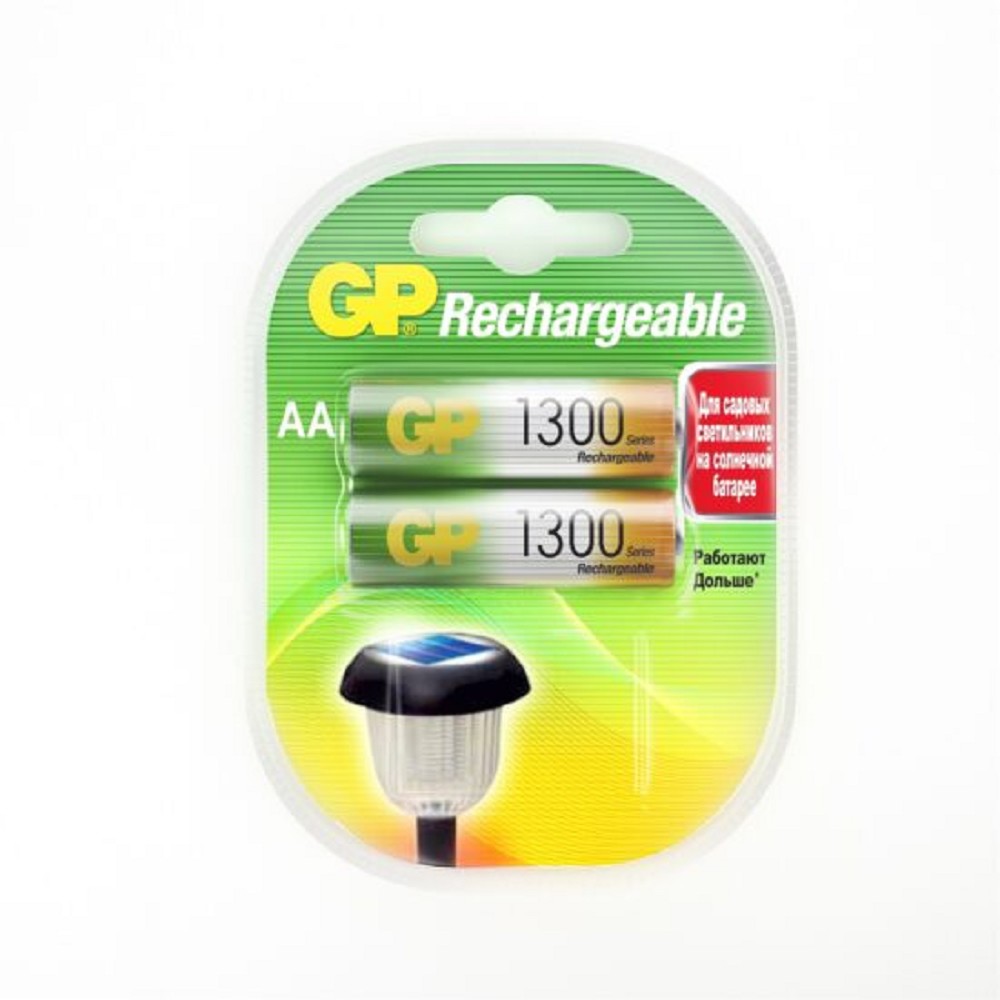 GP ReEnergy 130AAHC AA, емкость 1300 мАч(130AAHCRGY-2CRCB2) (2шт. в уп-ке) аккумулятор арт. 4891199109850