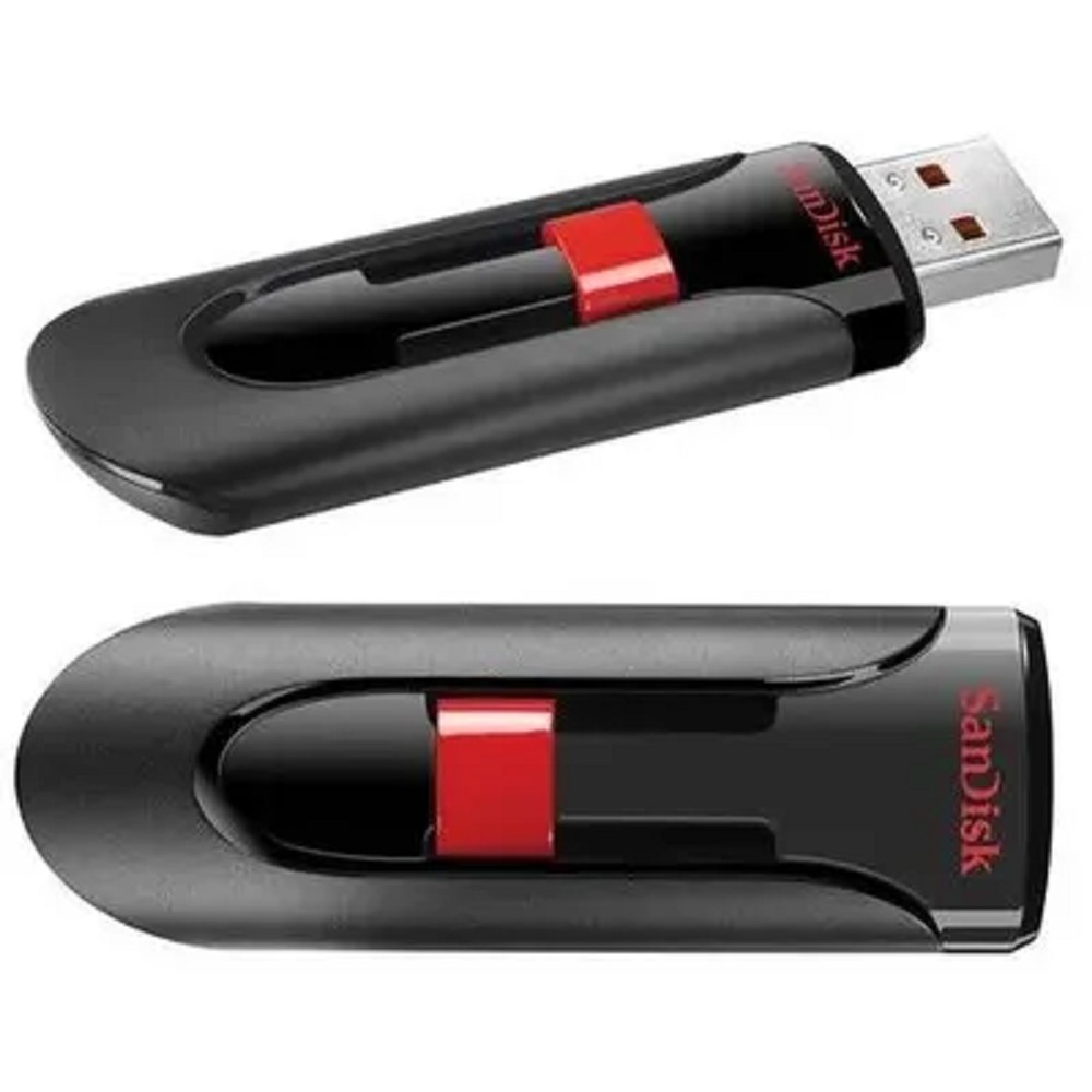 SanDisk USB Drive 64Gb Cruzer Glide SDCZ60-064G-B35 {USB2.0, Black/Red}