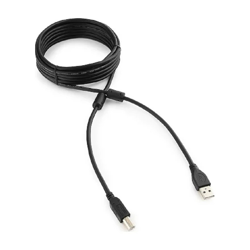 Cablexpert CCF2-USB2-AMBM-15 USB 2.0 Pro Кабель , AM/BM, 4.5м, экран,2феррит.кольца, черный, пакет
