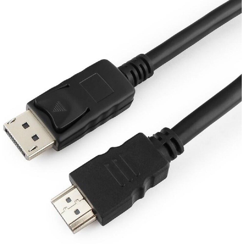 Кабель DisplayPort-HDMI Gembird/Cablexpert 1,8м, 20M/19M, черный, экран, пакет (CC-DP-HDMI-6)