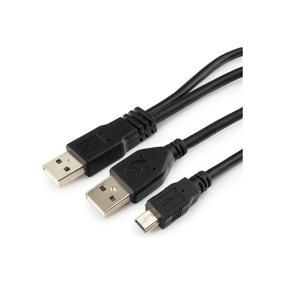Gembird/Cablexpert CCP-USB22-AM5P-3 USB 2.0 Pro Кабель , 2xAM/miniBM 5P, 0.9м, экран, черный
