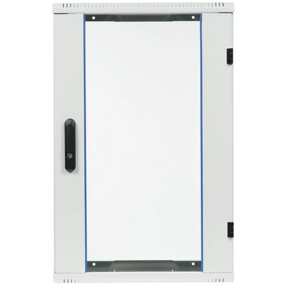 Шкаф коммутационный ЦМО ШРН-ЭКОНОМ (ШРН-Э-18.350) настенный 18U 600x350мм пер.дв.стекл направл.под закл.гайки 85кг серый 300мм 22.14кг 180град. 878мм IP20 сталь