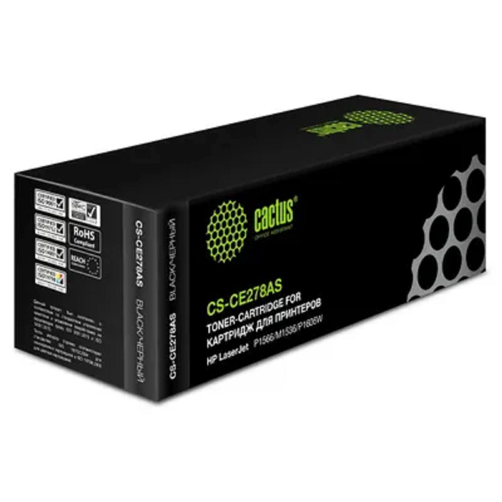 Cactus CS-CE278AS CE278A черный (2100стр.) для HP LJ P1566/P1606w