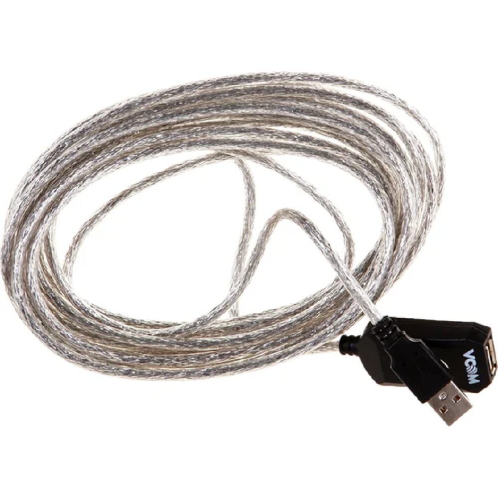 VCOM VUS7049-5M Кабель-адаптер USB2.0-repeater, удлинительный активный Af> 5м [6937510851348]