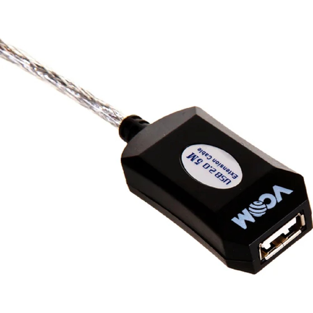 VCOM VUS7049-5M Кабель-адаптер USB2.0-repeater, удлинительный активный Af> 5м [6937510851348]