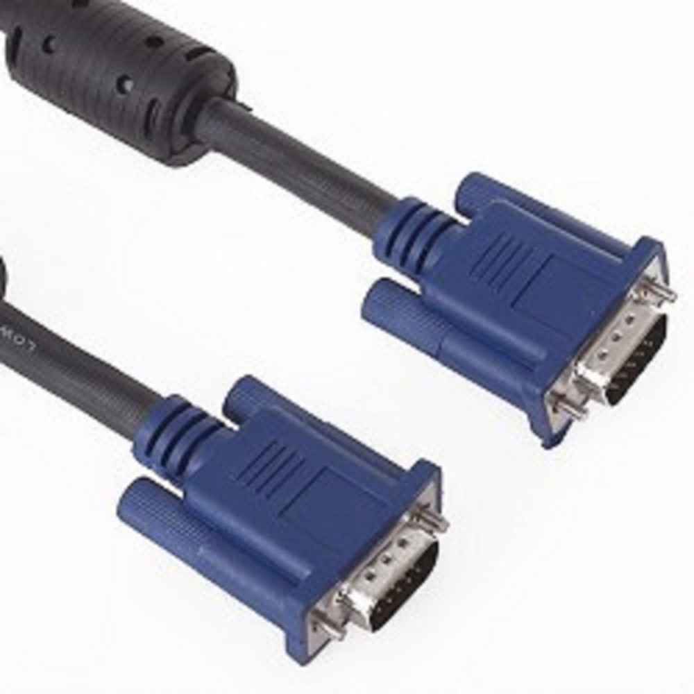 VCOM VVG6448-3M(O) Кабель монитор-SVGA card (15M-15M) 3.0м 2 фильтра [06937510840533] арт. VVG6448-3MO
