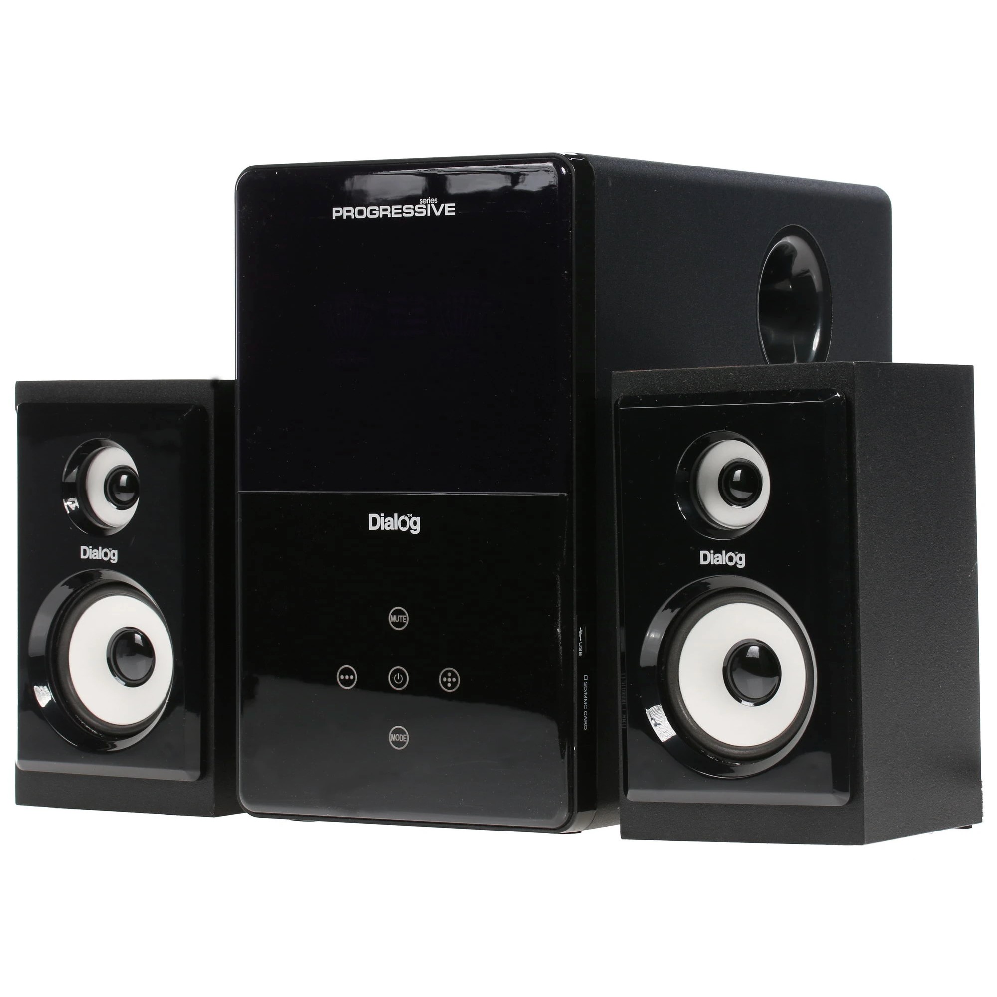 Dialog Progressive AP-220 BLACK {2.1, 30W+2*12W RMS, USB+SD reader}