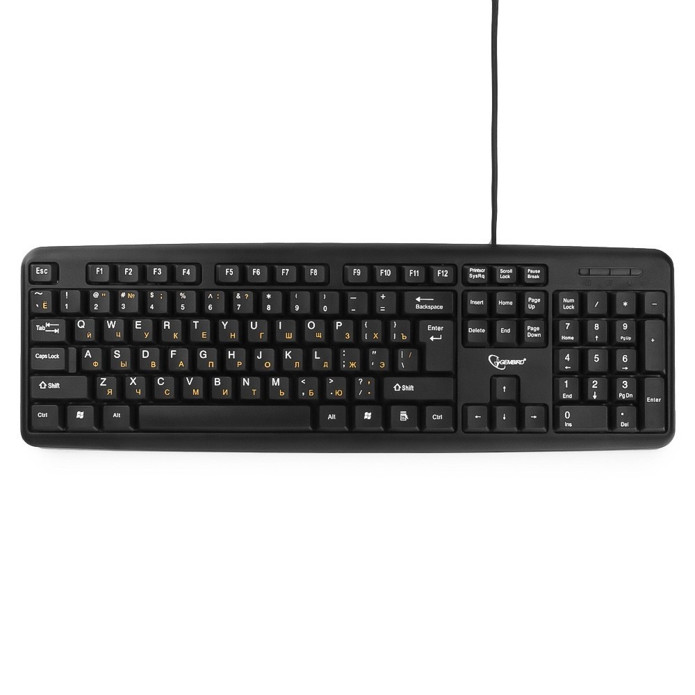 Клавиатура Gembird KB-8320U-BL {черный,USB, 104 клавиши}