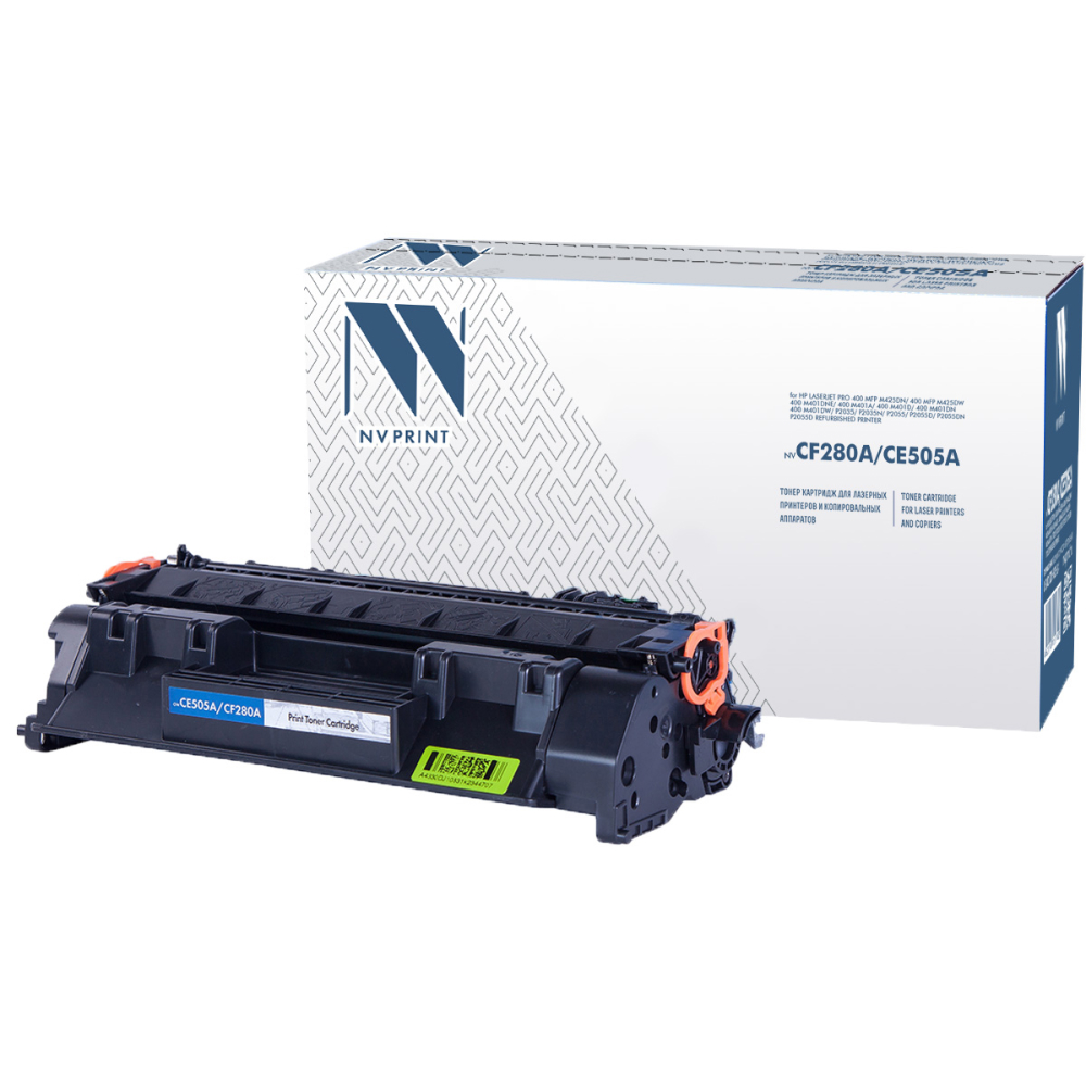 NVPrint CF280A/CE505A Картридж для принтеров HP LJ Pro 400 M401D Pro,400 M401DW Pro,400 M401DN Pro,400 M401A Pro,400 M401 Pro,40 0 M425 Pro,400 M425DW Pro,400 M425DN Pro, 2,7 к NV Print арт. NV-CF280A/CE505A