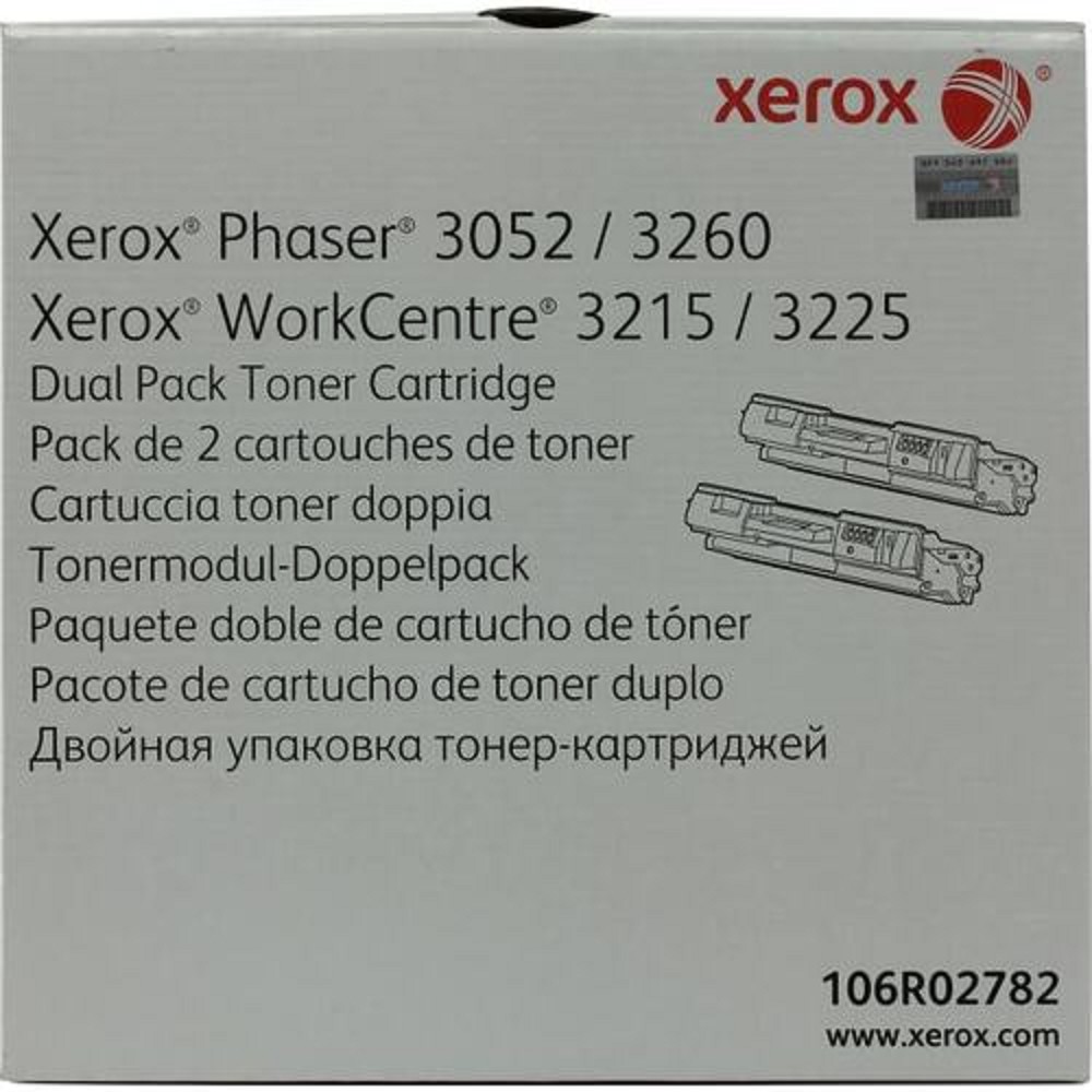XEROX 106R02782 Тонер-картридж XEROX Phaser 3052/3260/WC 3215/25 (o) 3K (двойная упаковка)