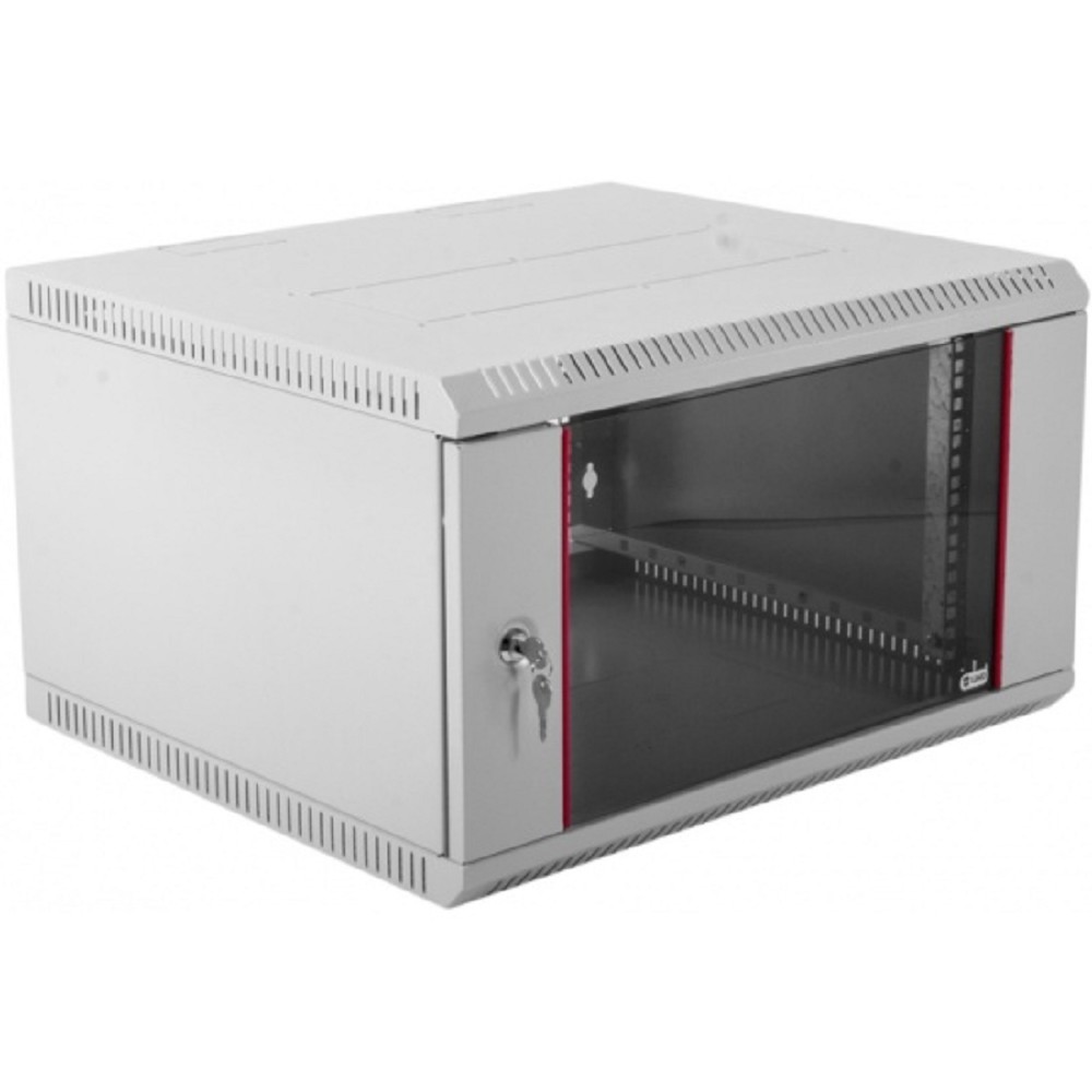 ЦМО Шкаф телекоммуникационный настенный разборный ЭКОНОМ 6U (600х650) дверь стекло арт. ШРН-Э-6.650