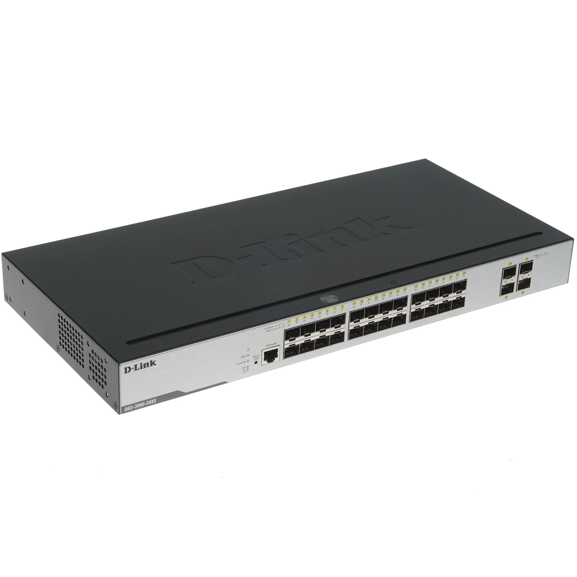 D-Link DGS-3000-28SC/A1A Управляемый L2 стекируемый коммутатор с 20 портами 100/1000Base-X SFP, 4 комбо-портами 100/1000Base-T/SFP и 4 портами 10GBase-X SFP+ D-Link SMB