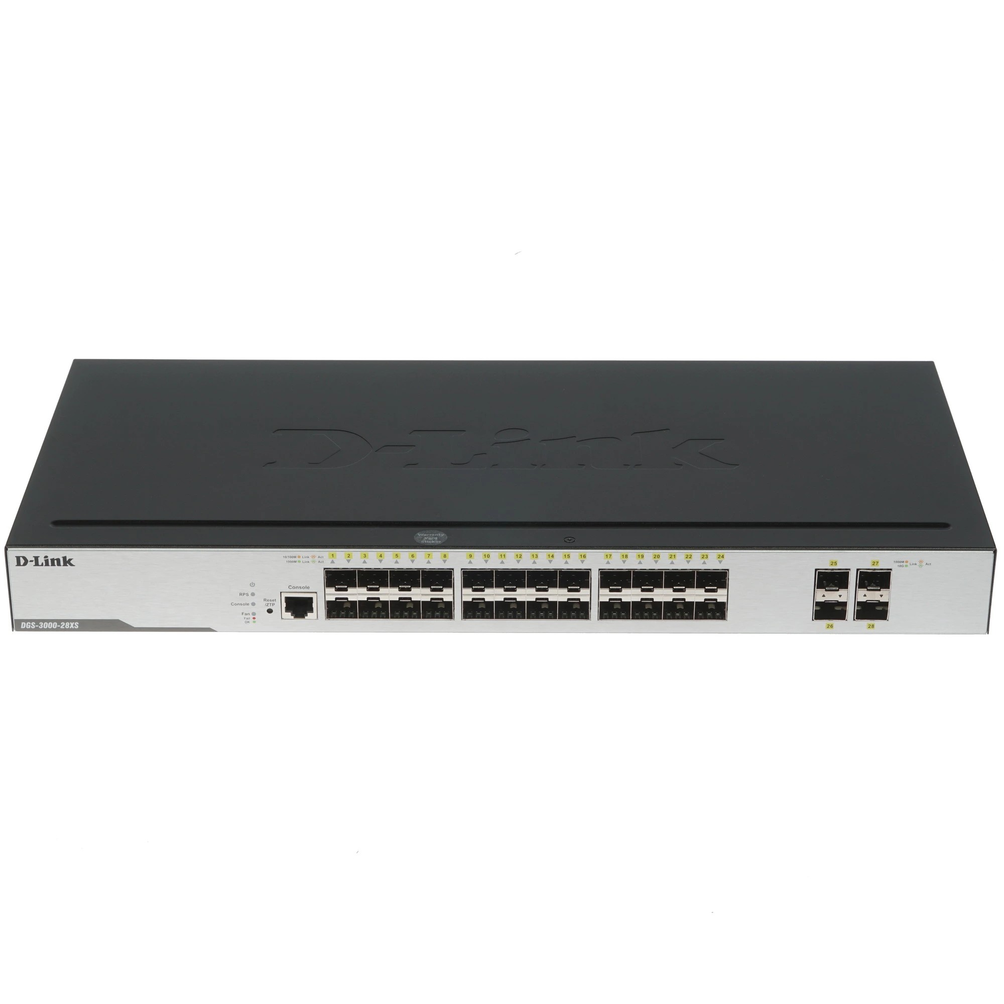 D-Link DGS-3000-28SC/A1A Управляемый L2 стекируемый коммутатор с 20 портами 100/1000Base-X SFP, 4 комбо-портами 100/1000Base-T/SFP и 4 портами 10GBase-X SFP+ D-Link SMB